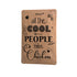 Alu-Schild designed by Hühnergeschichten "Cool People", gewölbt und geprägt 14,8 x 21 cm
