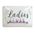 Alu-Schild Hühnergeschichten „Ladies“, gewölbt und geprägt 14,8 x 21 cm