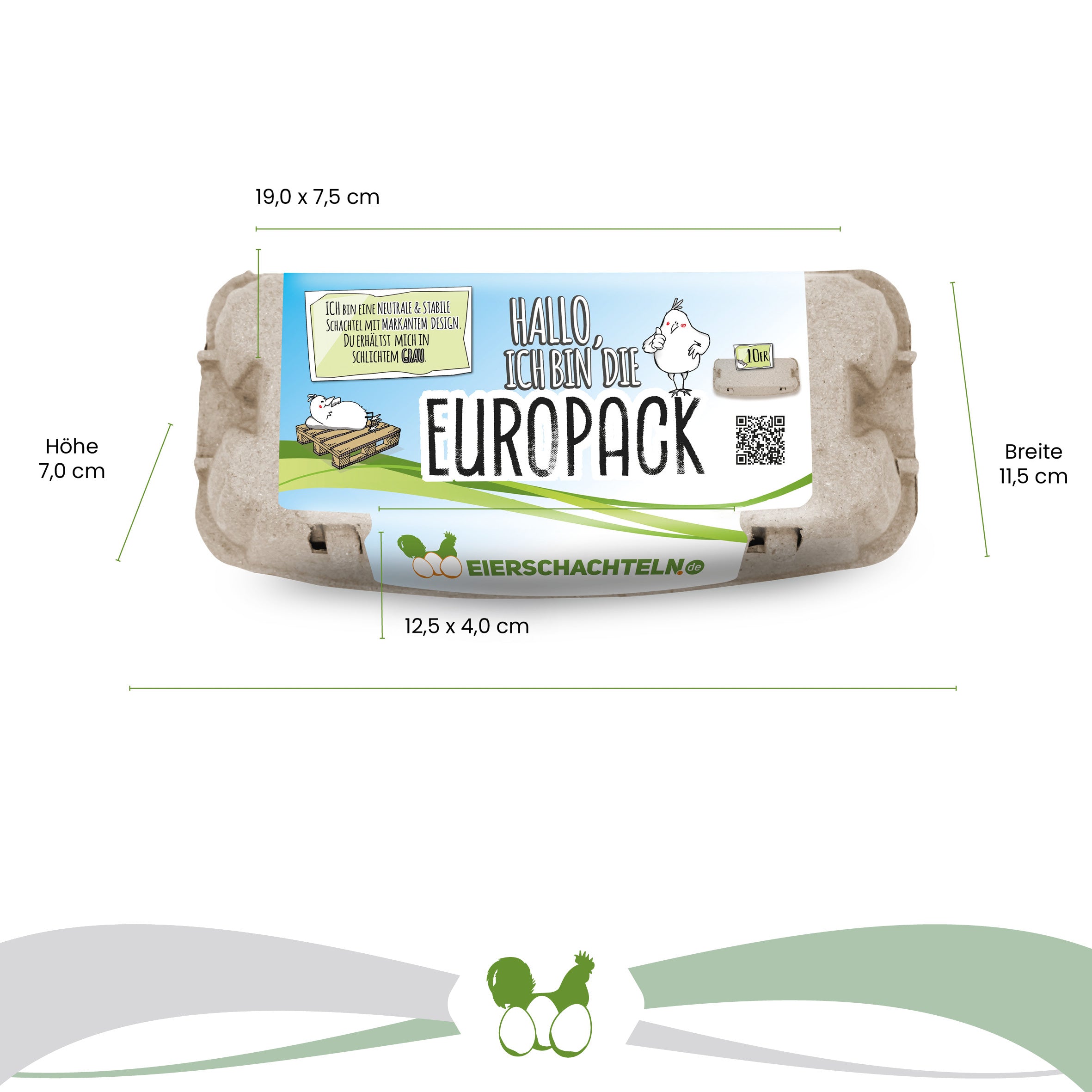 280 Stück 10er EuroPack mit eigenem Etikett + Innendruck , Vorteilspaket