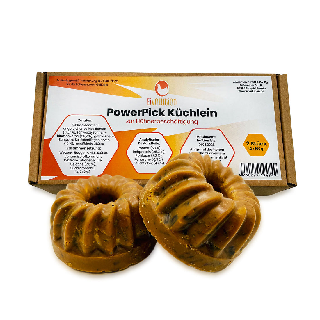 PowerPick Küchlein – Hühnersnack zur sinnvollen Beschäftigung