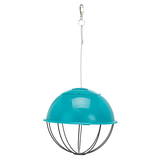 Farbenfroher Futterball / Salatspender, türkis