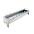 Graue Futterrinne aus Metall, 50 cm – schlicht, robust und praktisch