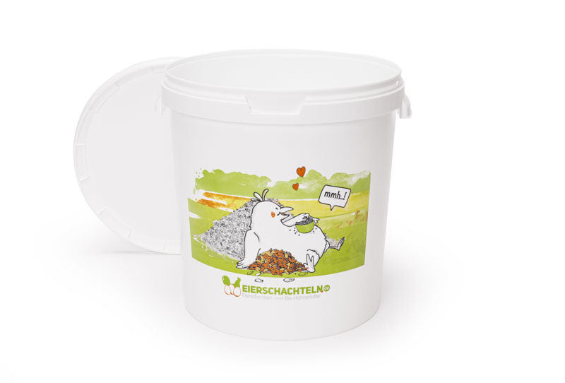 Futtereimer / Futtertonne für 20 kg Hühnerfutter