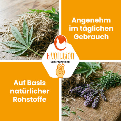 Hanfeinstreu mit Lavendel-Öl – 14 kg Ballen
