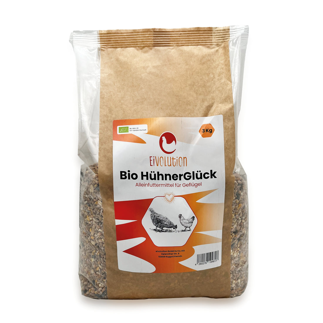 Bio HühnerGlück – Natürlicher Futter-Mix