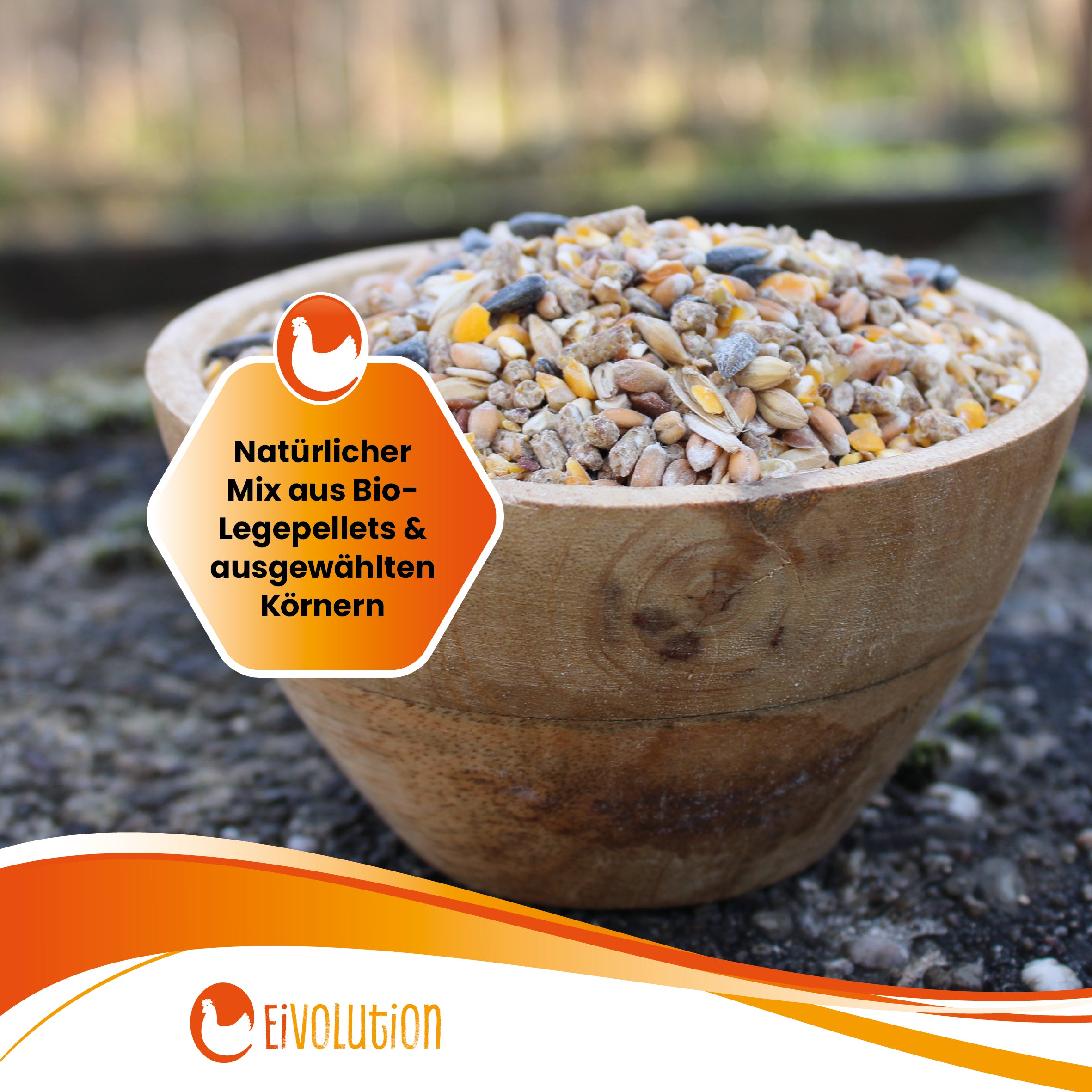 Bio HühnerGlück – Natürlicher Futter-Mix