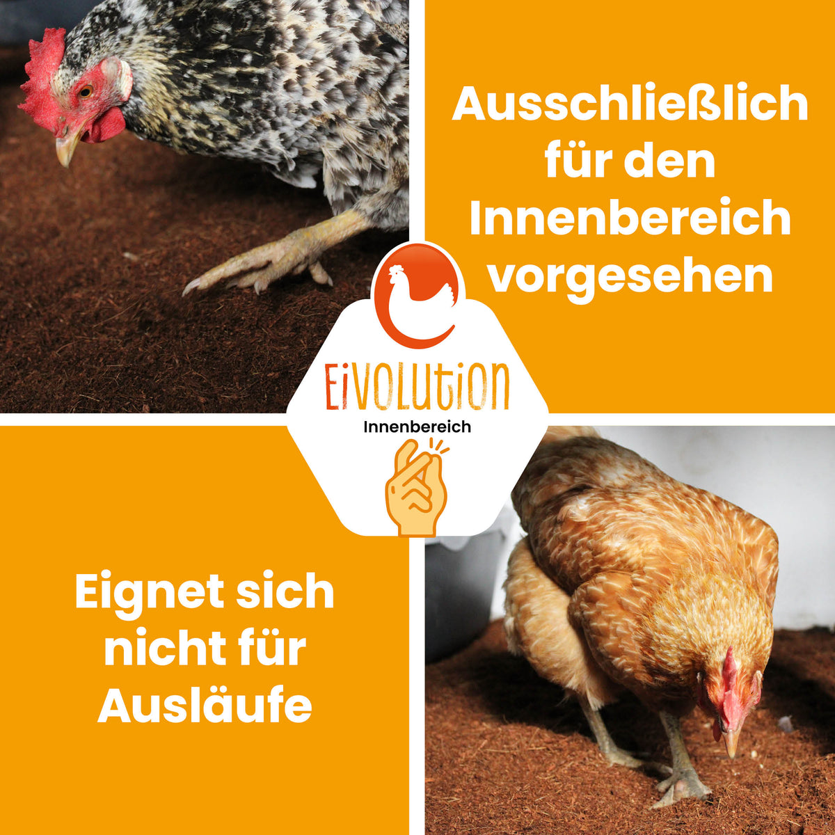 Kokoseinstreu 18 kg (2×9 kg) – saugstark, natürlich &amp; hypoallergen für Hühner, Wachteln &amp; Kleintiere