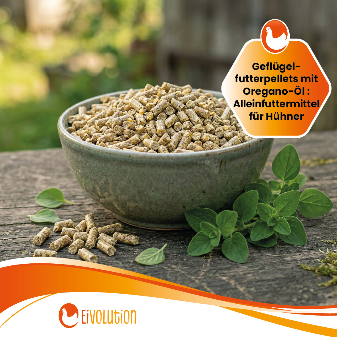 Geflügelfutterpellets mit Oregano-Öl – 20 kg