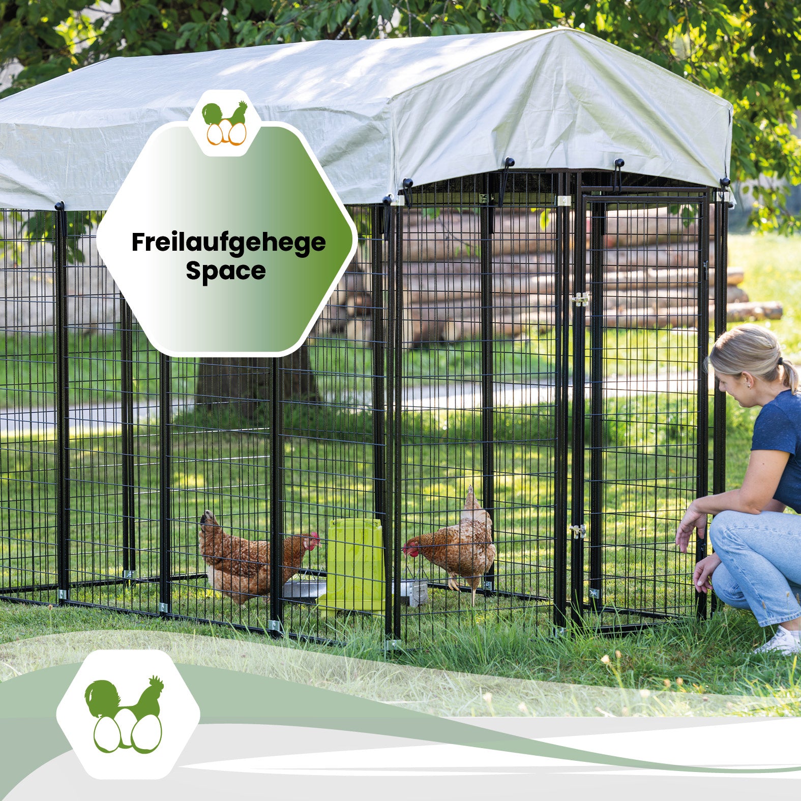Freilaufgehege SPACE – Mehr Bewegungsfreiheit für Hühner und Kleintiere
