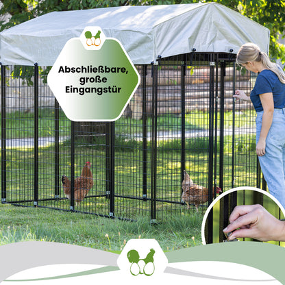 Freilaufgehege SPACE – Mehr Bewegungsfreiheit für Hühner und Kleintiere