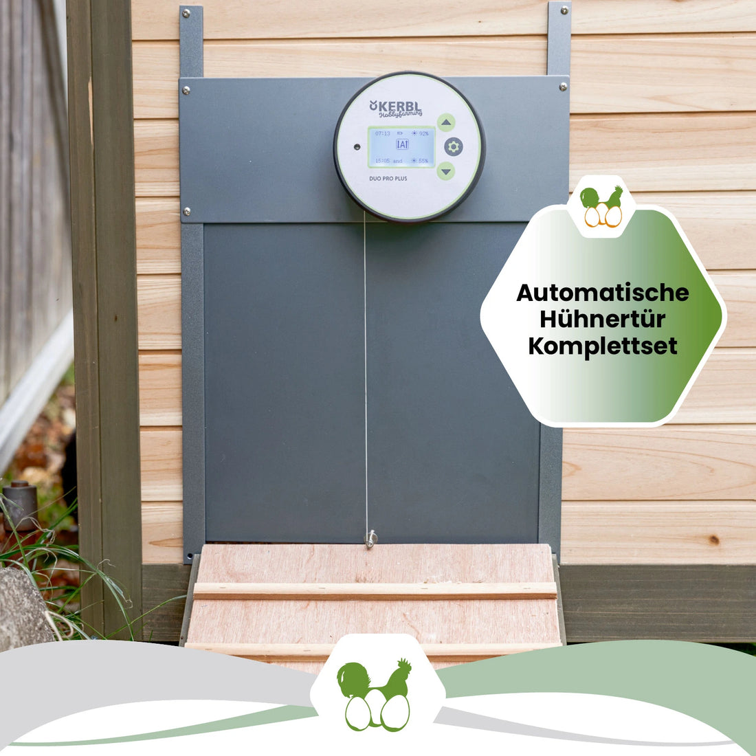 Automatische Hühnertür Duo Pro Plus Komplettset - zwei Farben