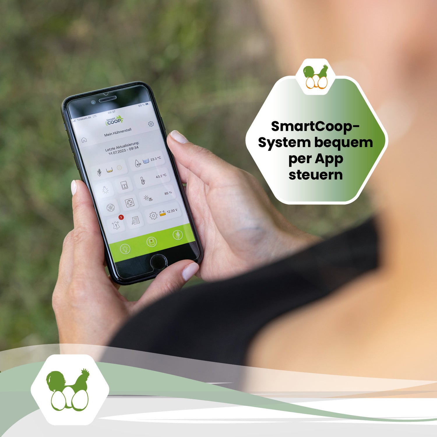 SmartCoop Connectivity-Modul für die App-Steuerung