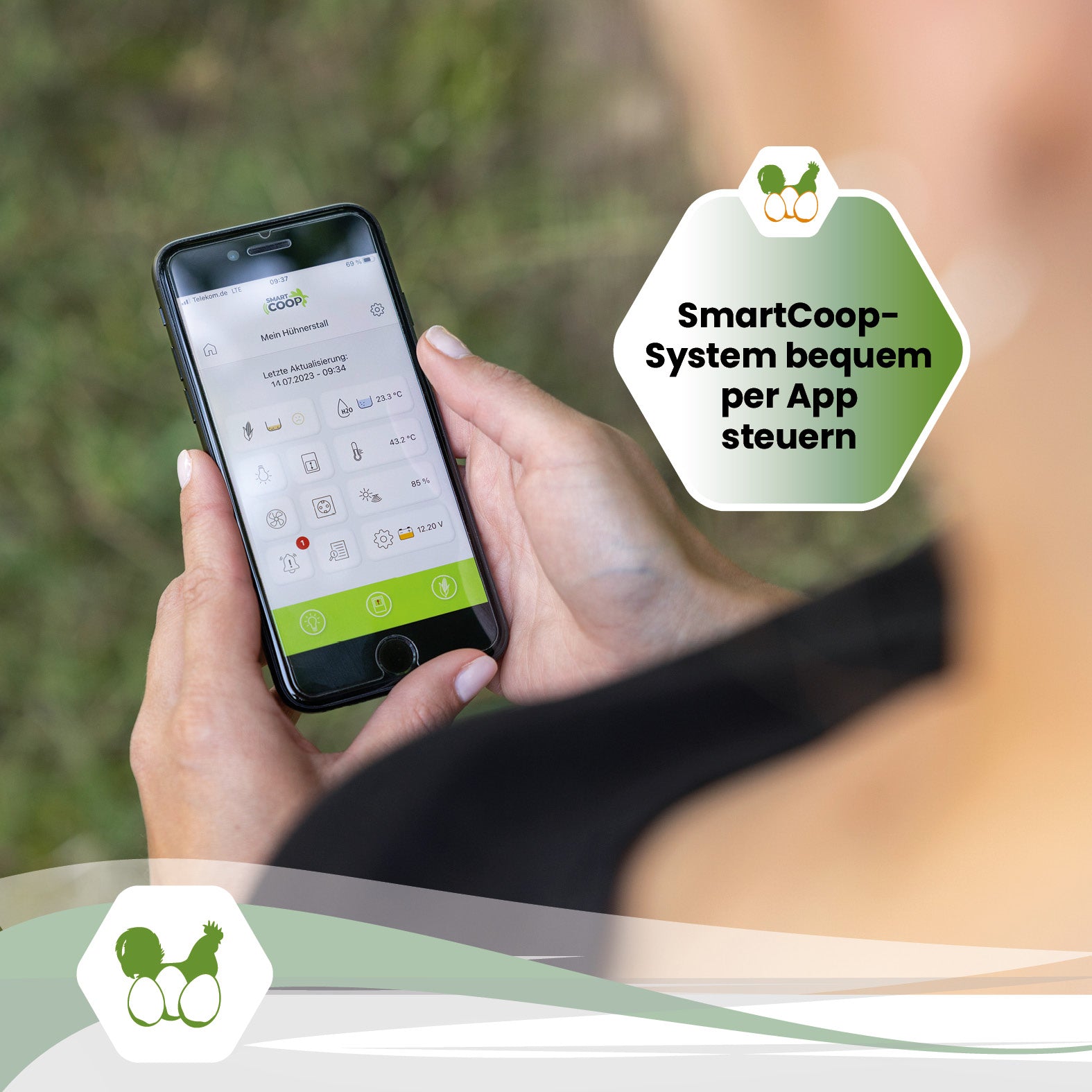 SmartCoop Connectivity-Modul für die App-Steuerung