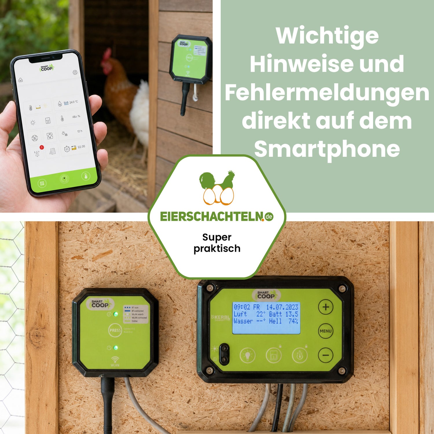 SmartCoop Connectivity-Modul für die App-Steuerung