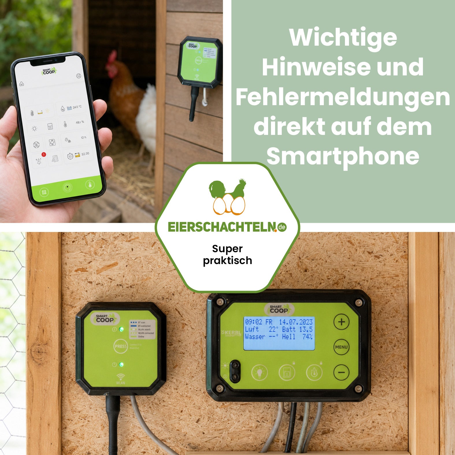 SmartCoop Connectivity-Modul für die App-Steuerung
