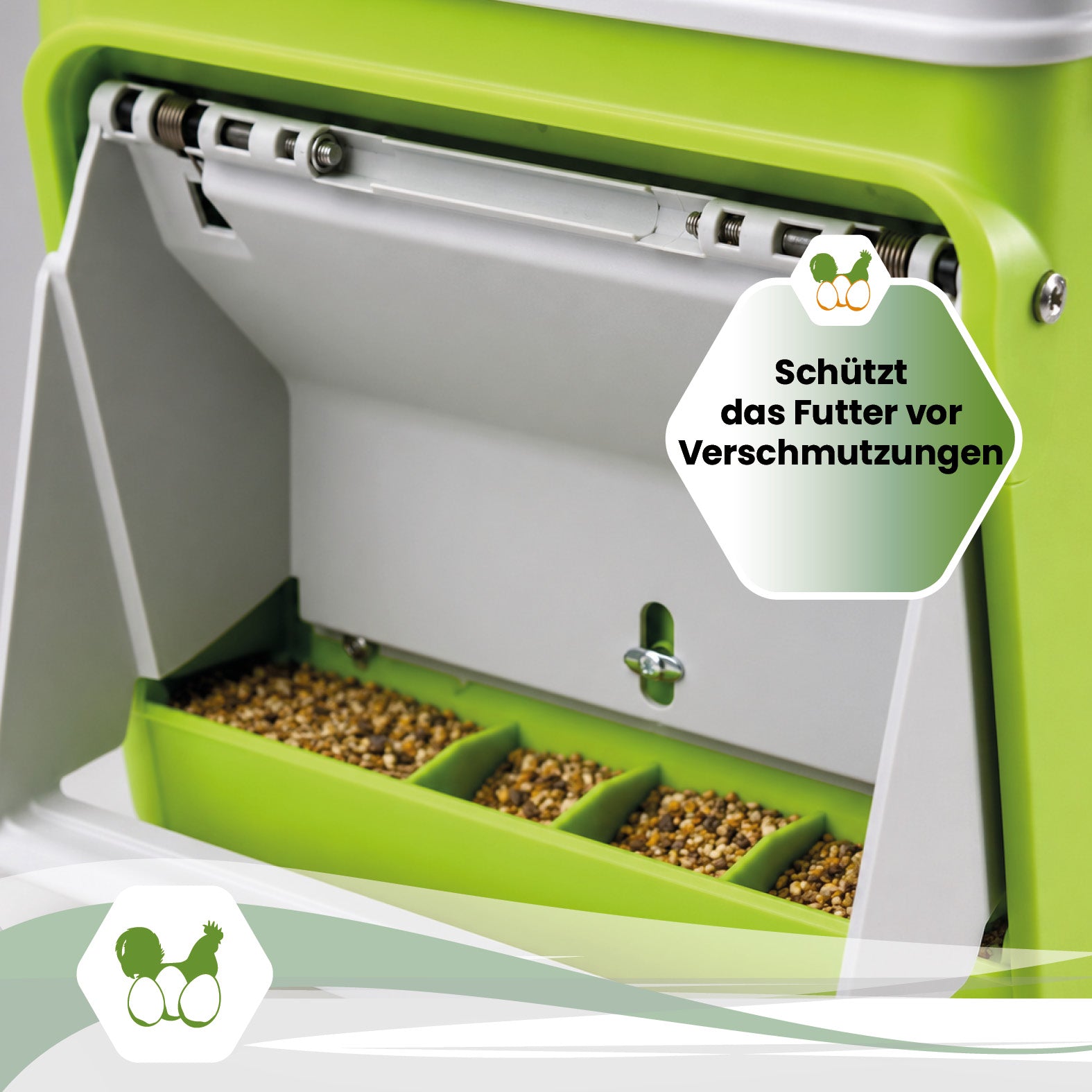 SmartCoop Futterautomat mit Schutzklappe