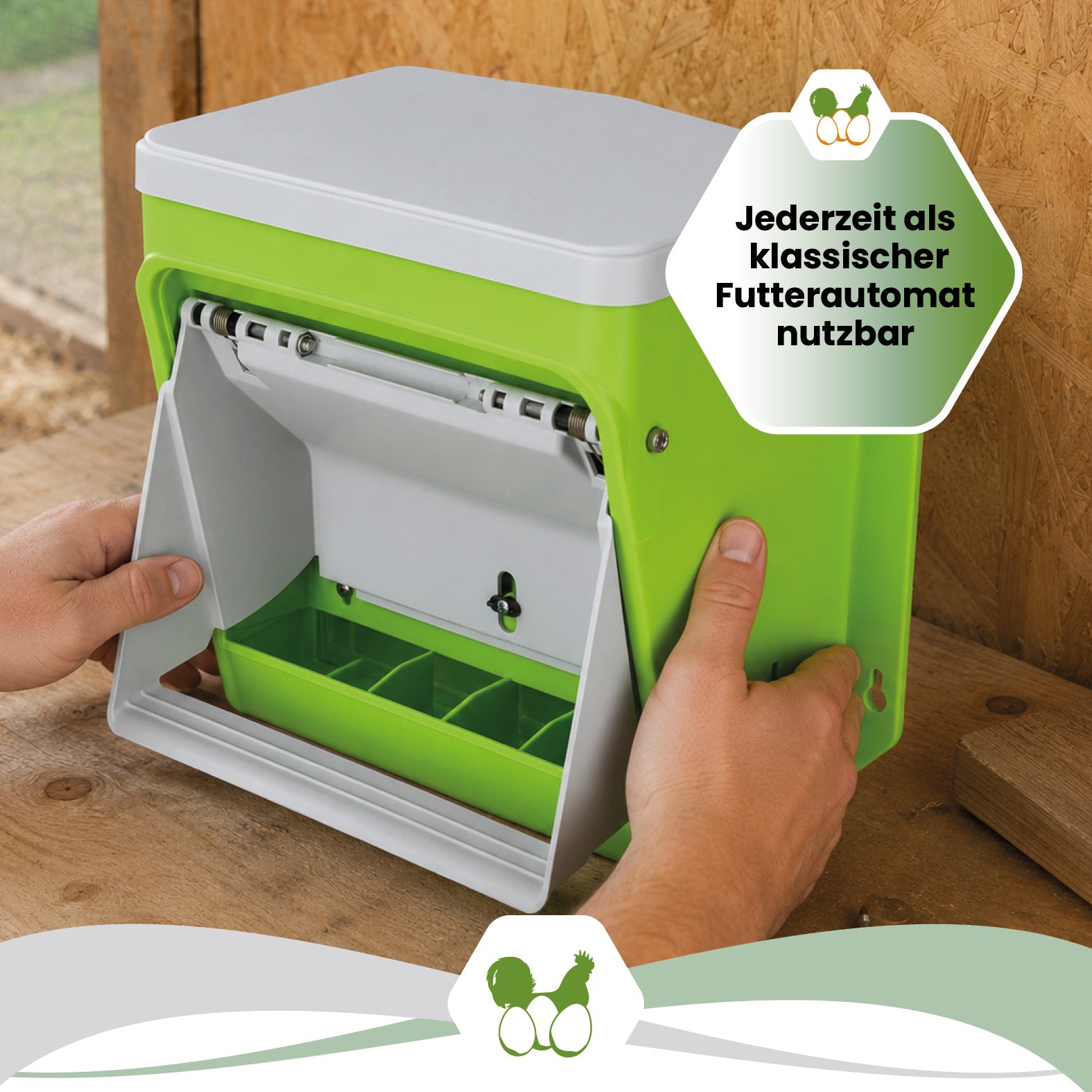 SmartCoop Futterautomat mit Schutzklappe