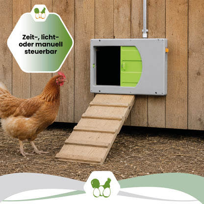 SmartCoop Hühnertür für die automatische Stallöffnung