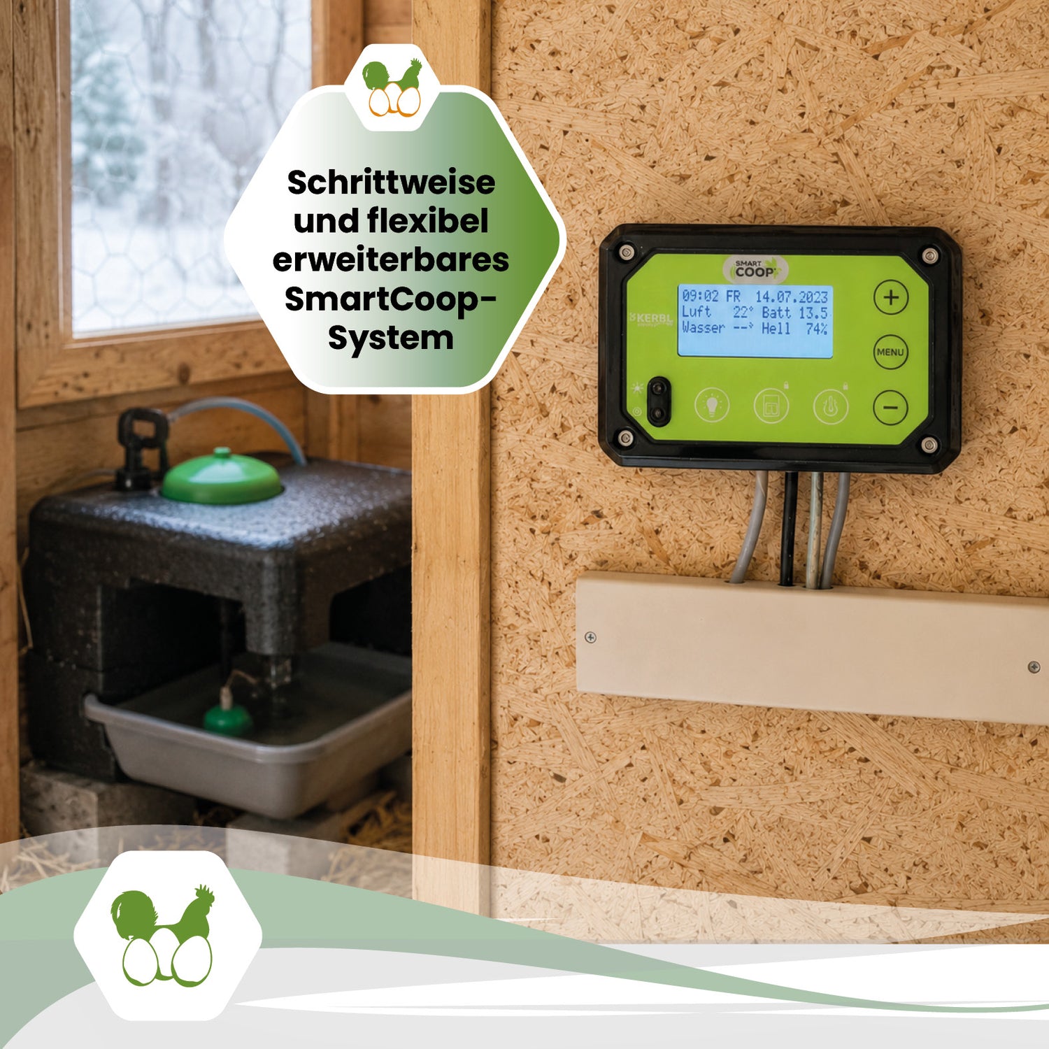 Smart Coop Steuerung für die automatische Stallsteuerung