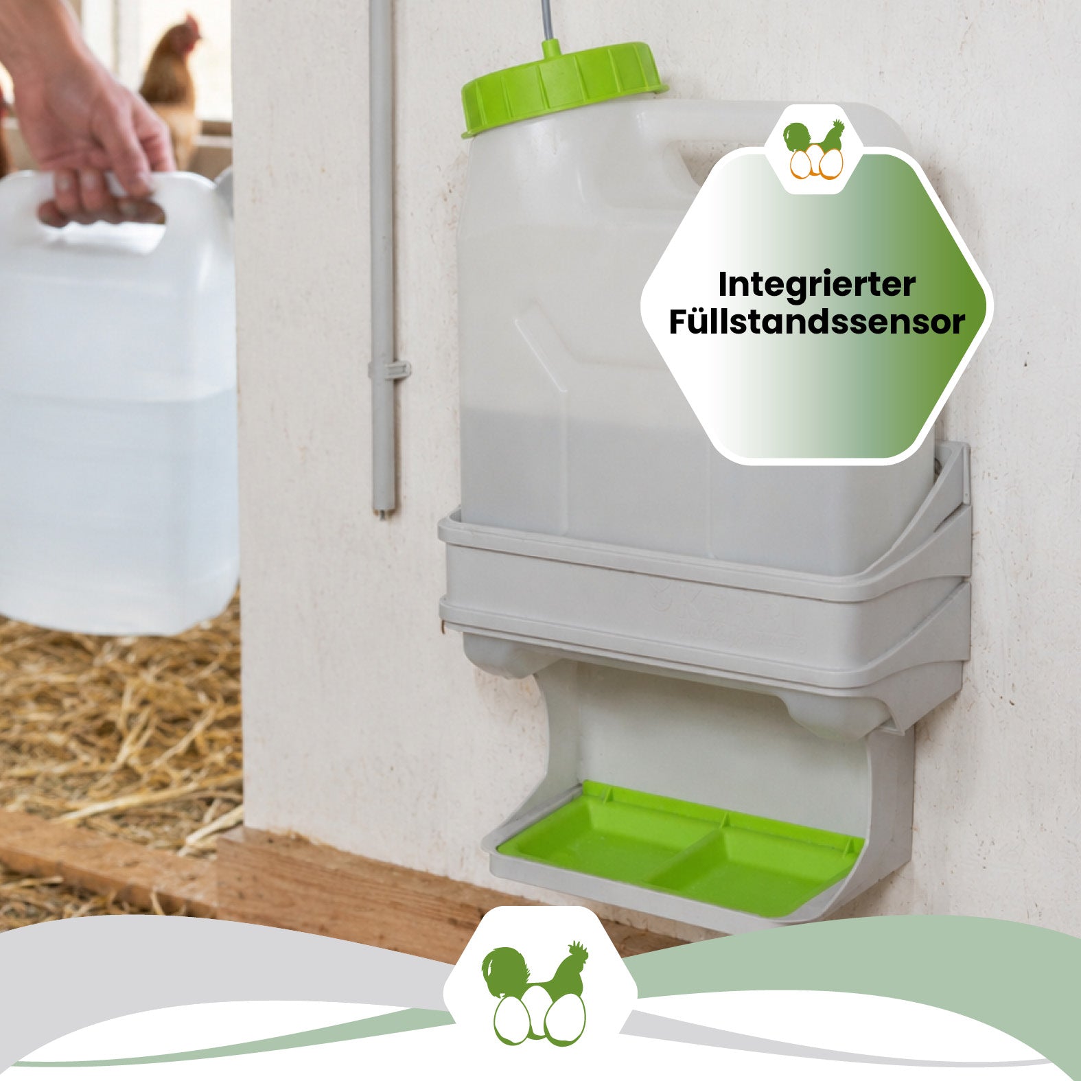 SmartCoop Tränkenheizung mit Füllstandssensor