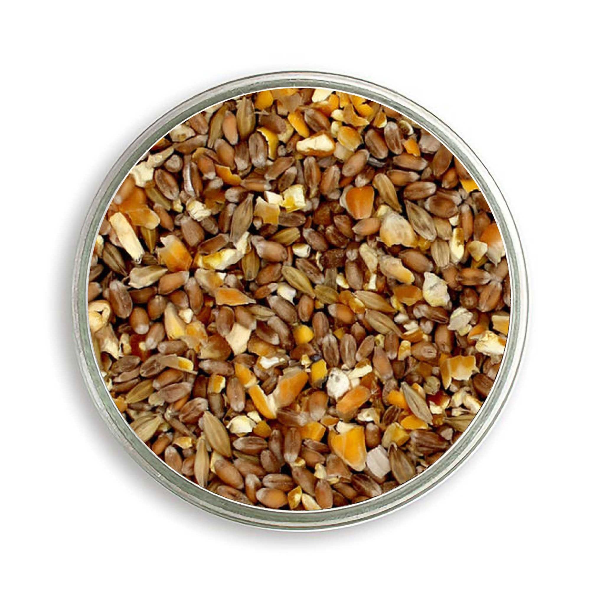 Geflügelkörnerfutter von Carl Wolf, in der Petrischale