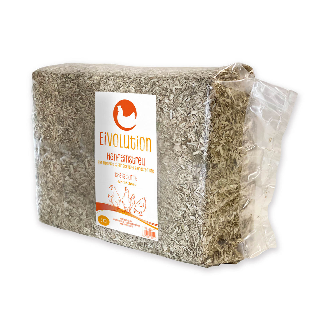 Hanfeinstreu-Ballen 3 kg Stalleinstreu