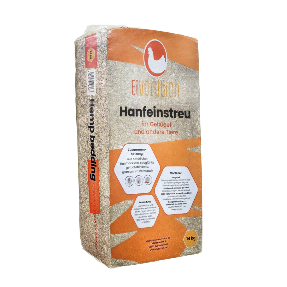 Hanfeinstreu 14 kg Ballen 