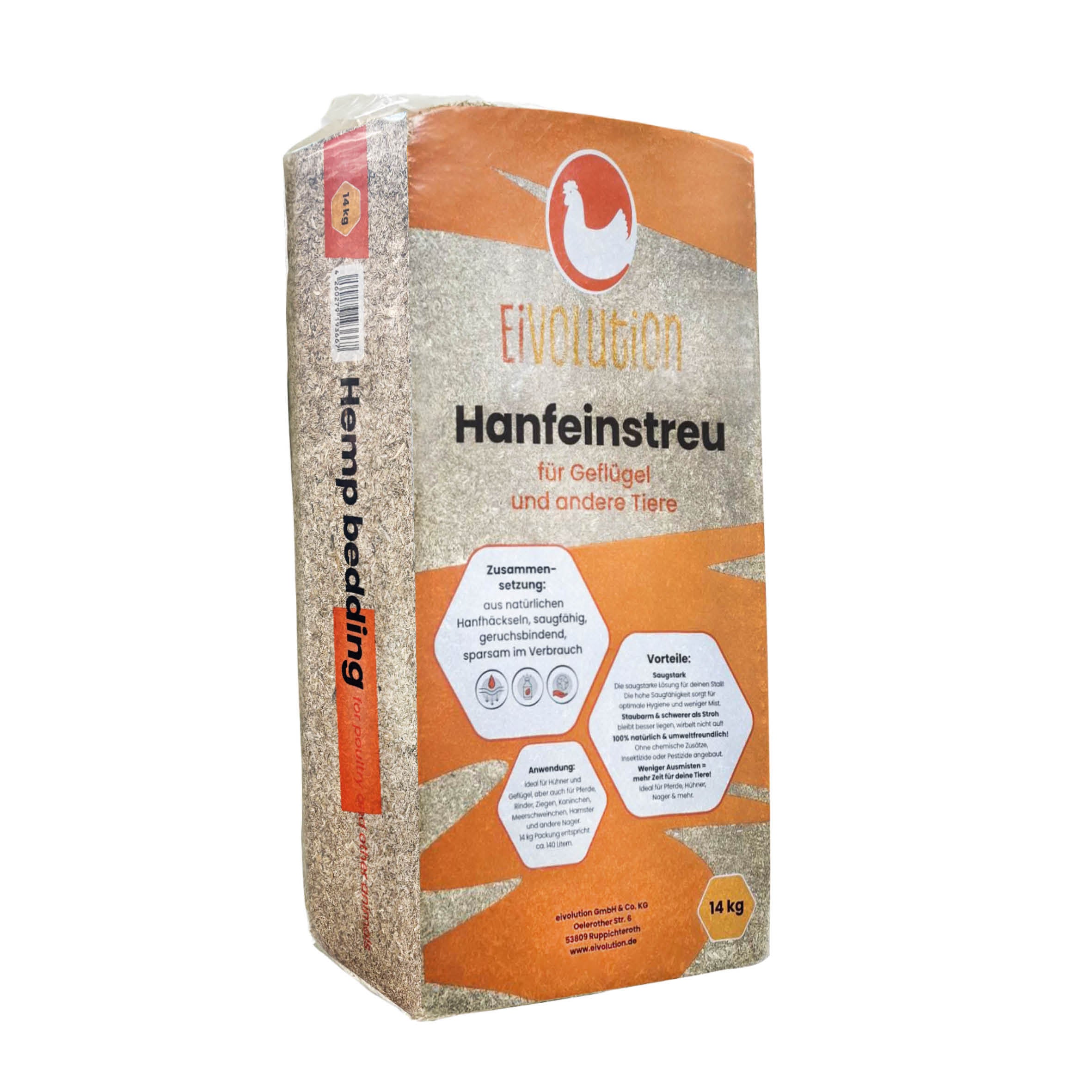 Hanfeinstreu 14 kg Ballen 