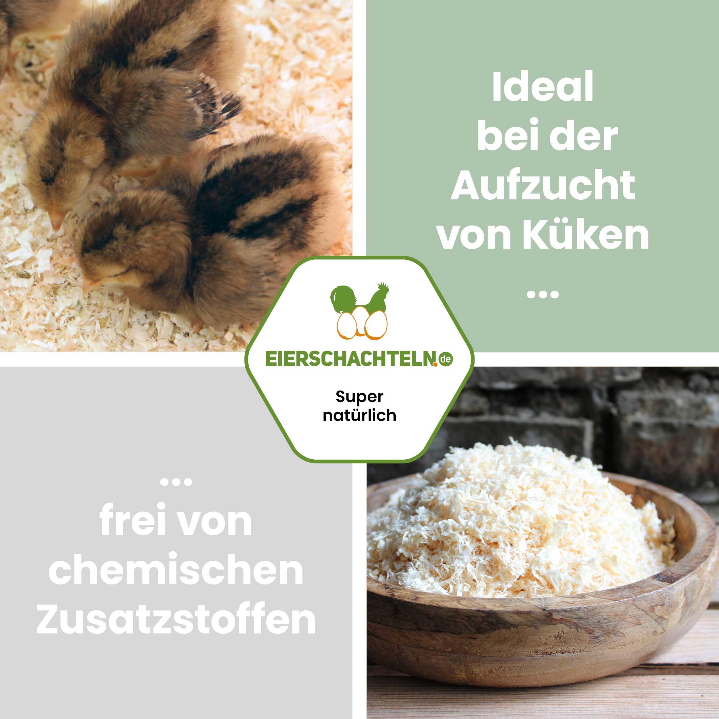 Hobelspäne Einstreu "Lavendel" - 4 kg "Ideal bei der Aufzucht von Küken frei von chemischen Zusatzstoffen"
