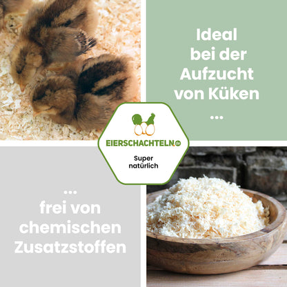 Hobelspäne Einstreu "Lavendel" - 4 kg "Ideal bei der Aufzucht von Küken frei von chemischen Zusatzstoffen"