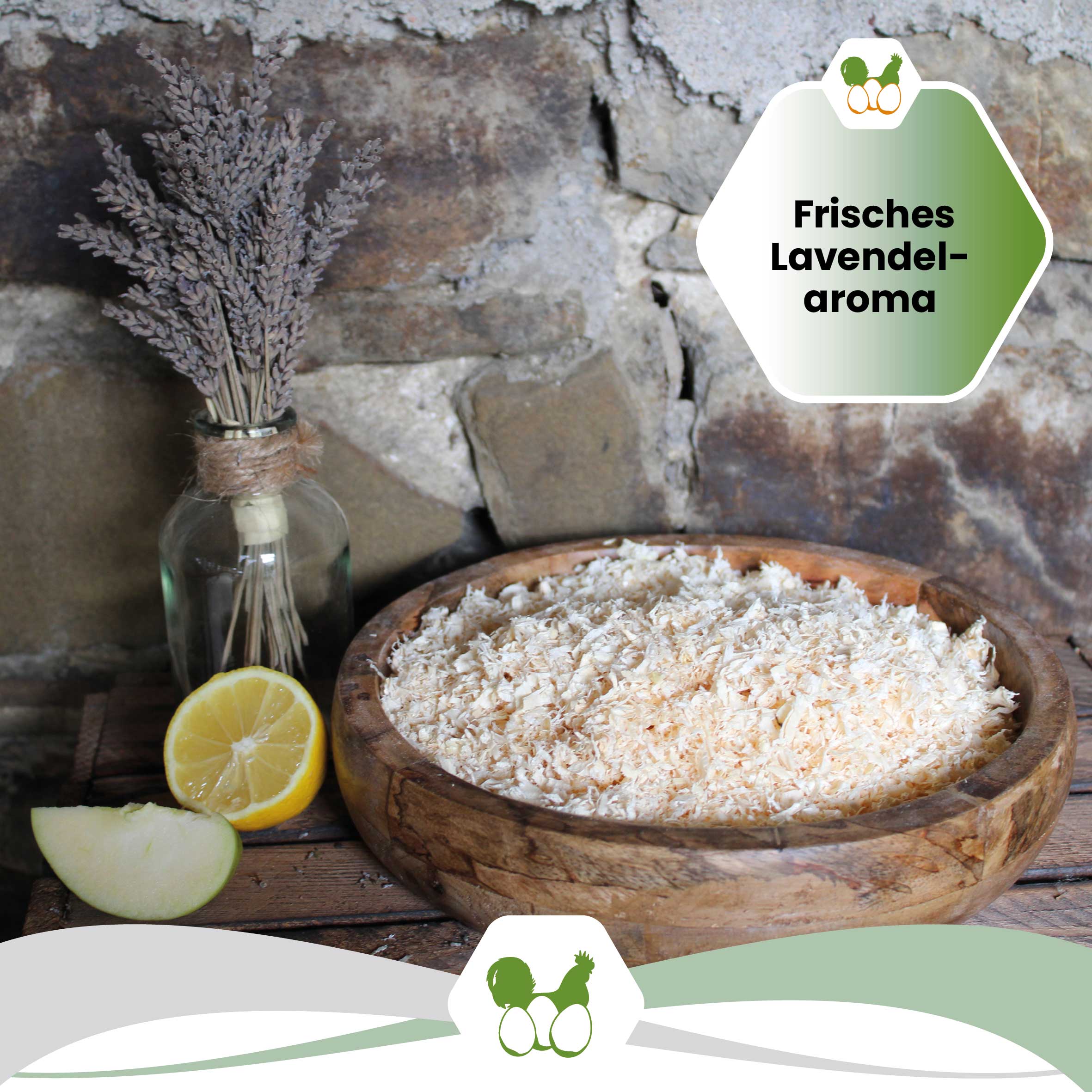 Hobelspäne Einstreu "Lavendel" - 4 kg "Frisches Lavendelaroma"