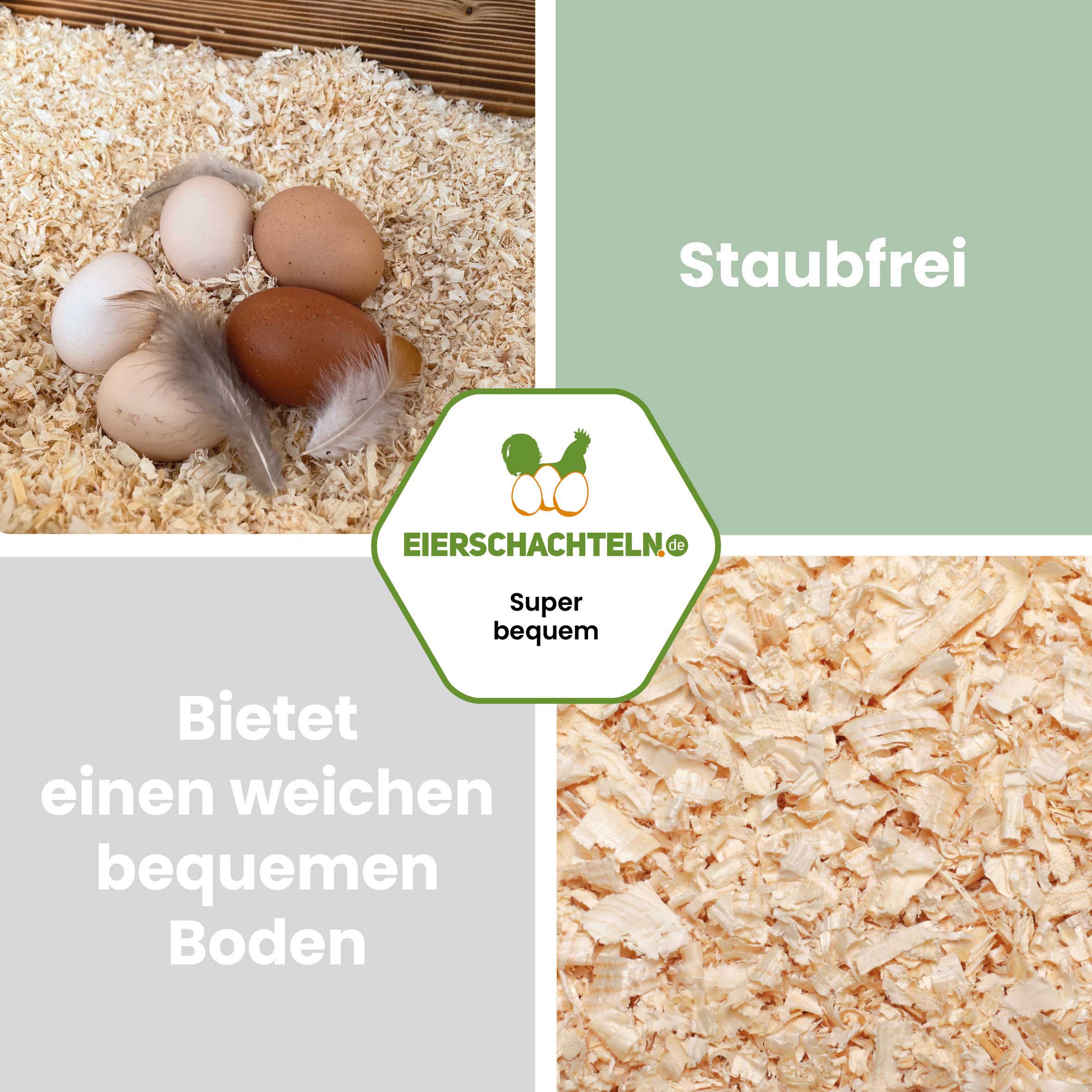 Hobelspäne Einstreu, Zitrone "Staubfrei, bietet einen weichen bequemen Boden"