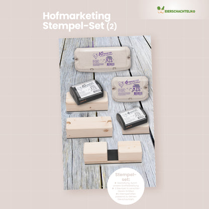 Eierschachtel-Stempel Grundausstattung - Komplettset für 2 Stempel