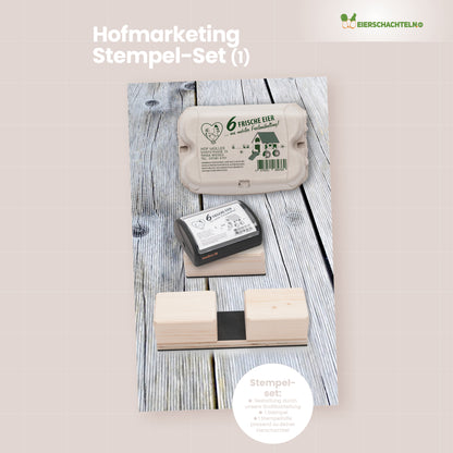Eierschachtel-Stempel Grundausstattung - Komplettset für 1 Stempel