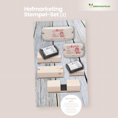 Eierschachtel-Stempel Grundausstattung - Komplettset für 2 Stempel