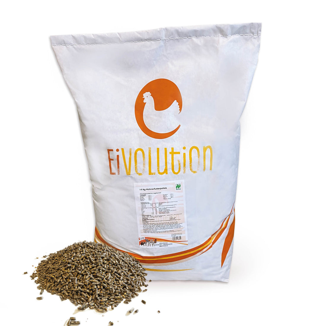 Bio-Hühnerfutter und Wachtelfutter Pellets, 14kg 