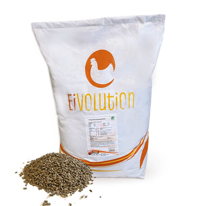 Bio-Hühnerfutter und Wachtelfutter Pellets, 14kg 