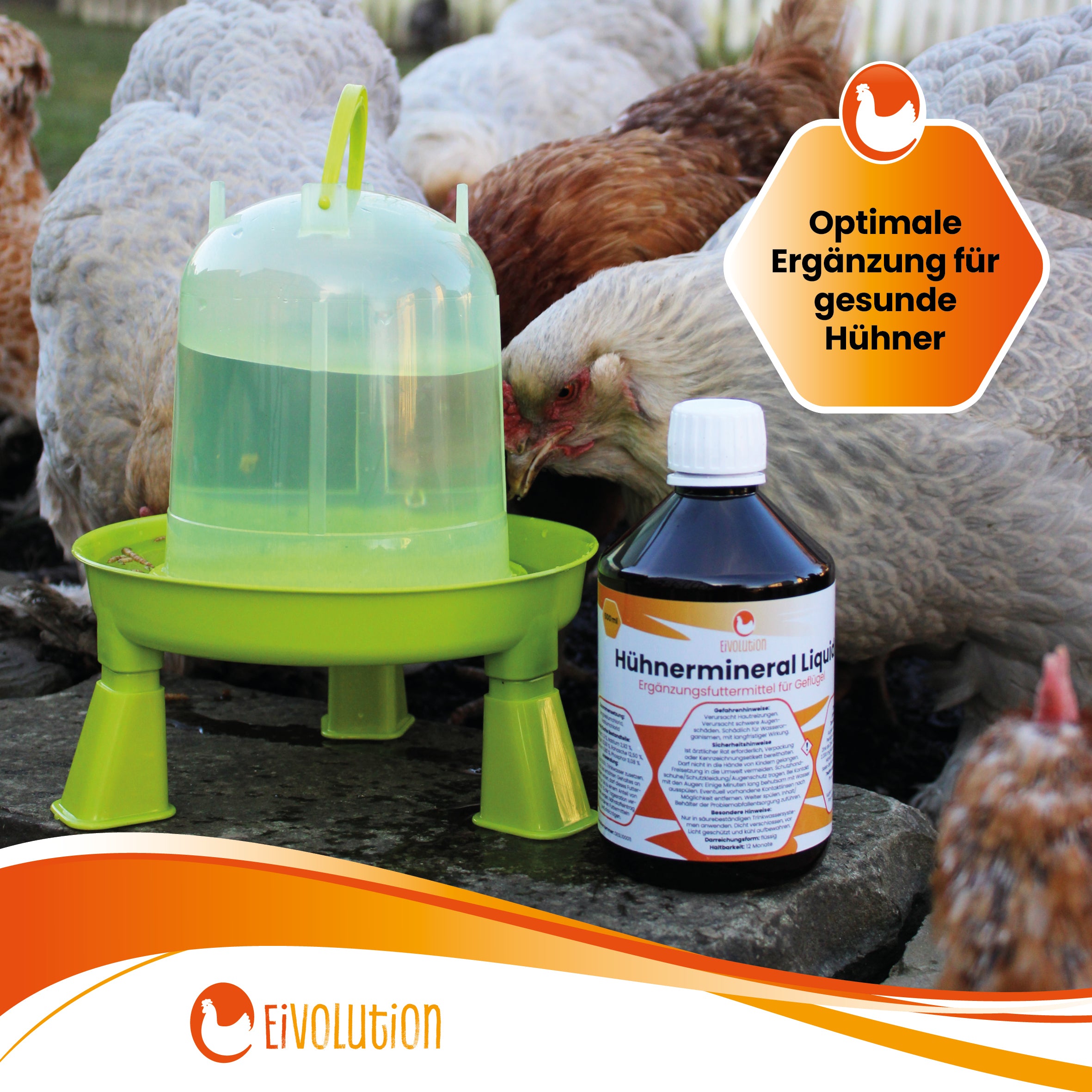 Hühnermineral Liquid "Optimale Ergänzung für gesunde Hühner"
