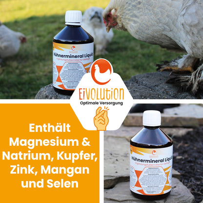 Hühnermineral Liquid, 500 ml - Tränkenzusatz für Geflügel