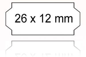 Preisetiketten 26x12 weiß