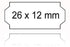 Preisetiketten 26x12 weiß