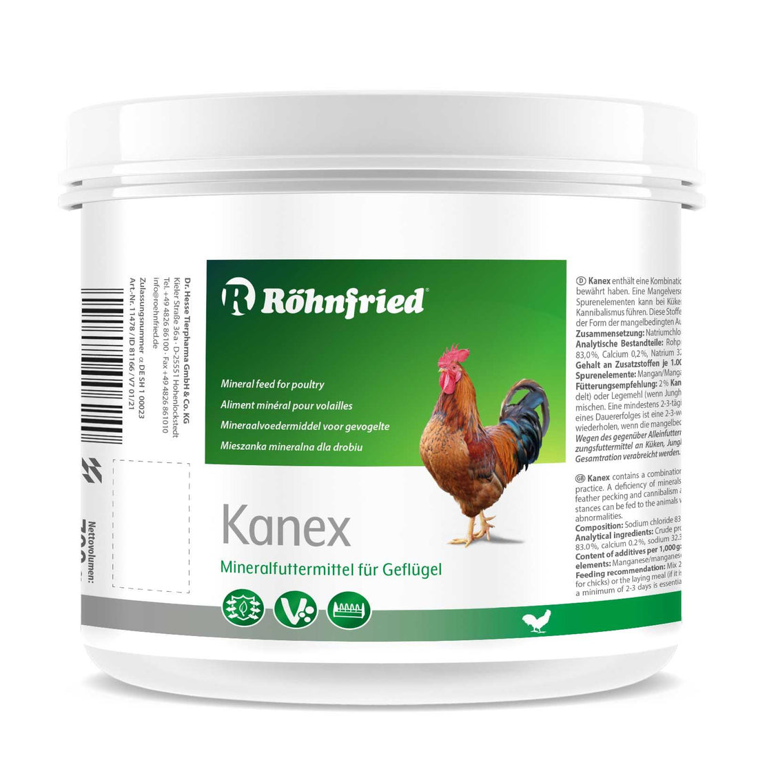 Kanex gegen Federfressen &amp; Kannibalismus, 700 g
