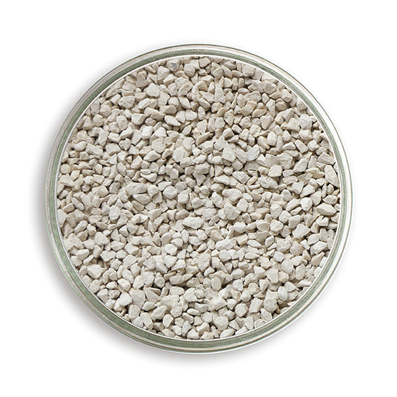 Kalkgrit, in der Petrischale 