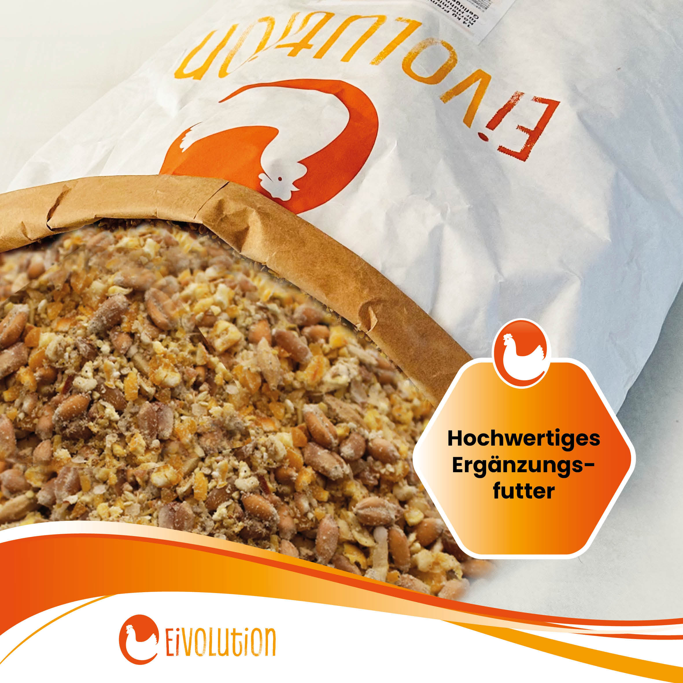 Bio-Körnermischung aus Getreideschrot mit Oregano-Öl "Hochwertiges Ergänzungsfutter"