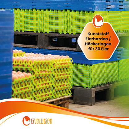 eivolution Höckerlagen "Kunststoff Eierhorden/ Höckerlagen für 30 Eier" 