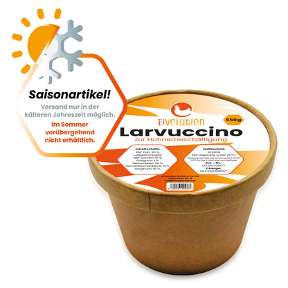 Larvuccino Hinweis Saisonartikel