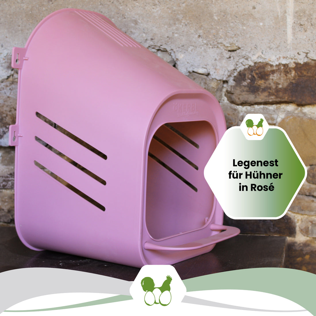 Legenest für Hühner in Rosé "Legenest für Hühner im Rosé"
