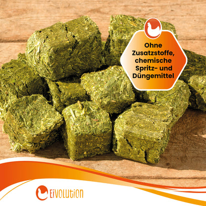 Bio Luzerne Brikett "Ohne Zusatzstoffe, chemische Spritz- und Düngemittel" 