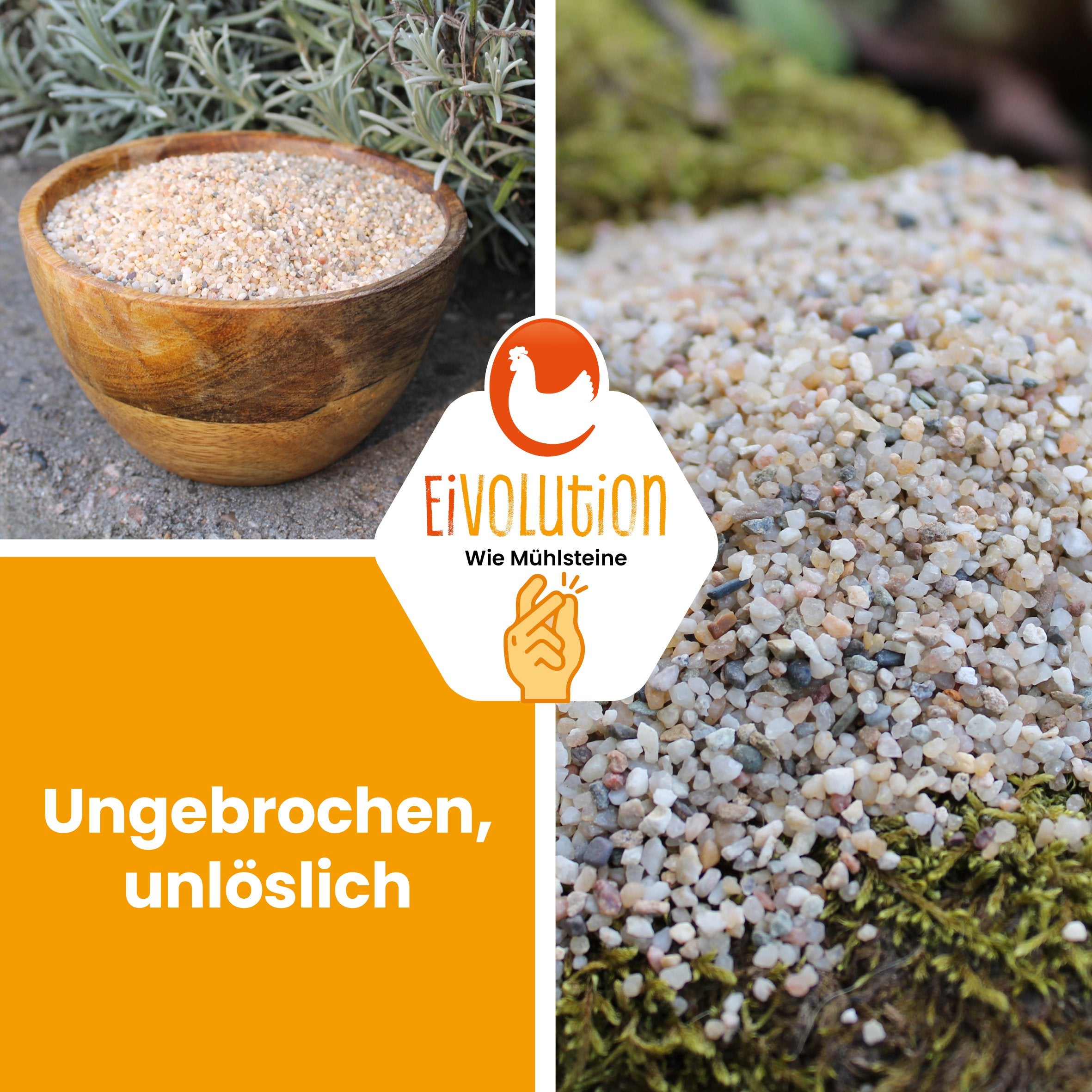 Magenkiesel 1-2 mm "Ungebrochen, unlöslich" 