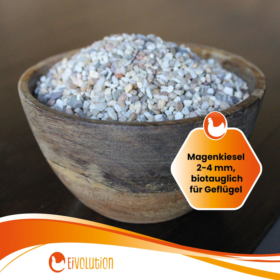 Magenkiesel für Geflügel 2-4 mm "Magenkiesel 2-4 mm, biotauglich für Geflügel" 